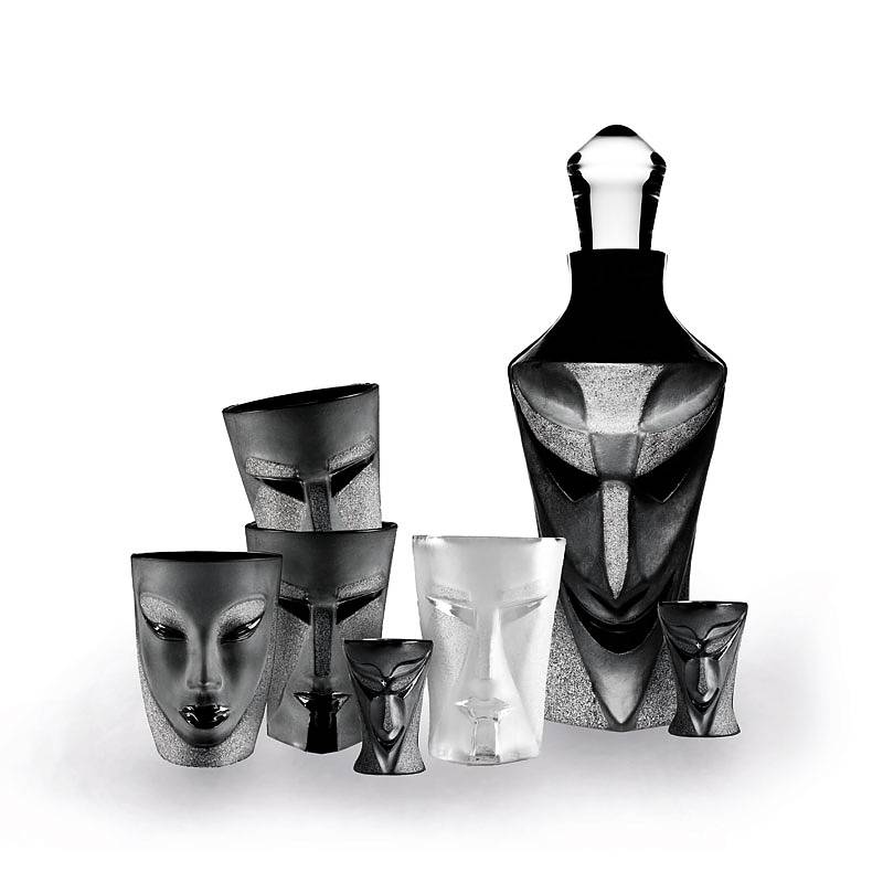 42005 Набор стаканов из чёрного хрусталя "Кубик и Электра", Объём 400 мл./500 мл., Высота – 125 мм./115 мм. Maleras  - Вид №2