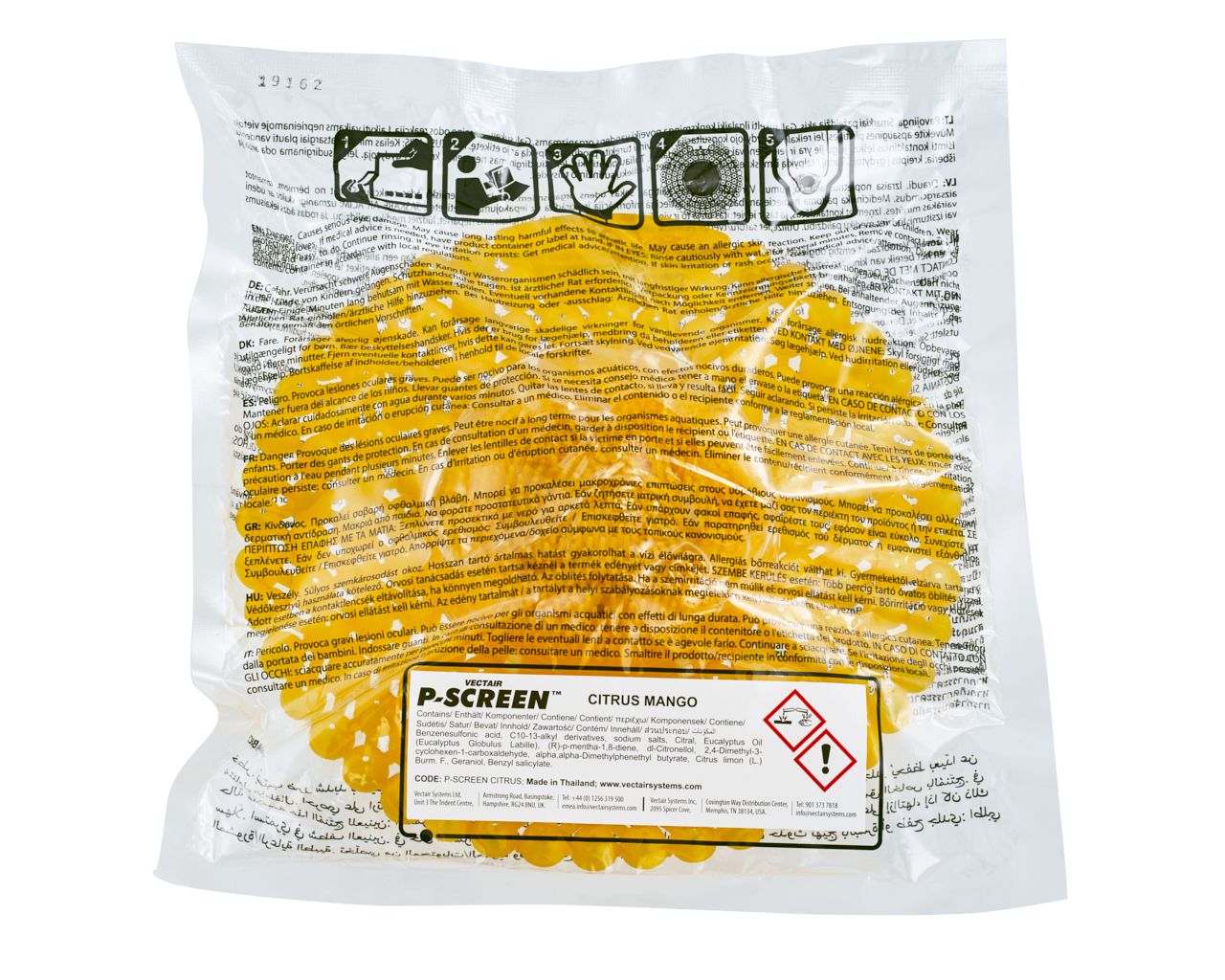 TAA330 Ароматический картридж для писсуара с энзимной подушечкой CITRUS MANGO Merida  - Вид №3