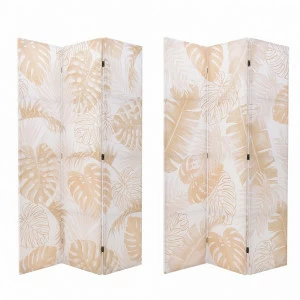 Ширма 180х120 см бело-оранжевая TO4ROOMS  00-3839040 Белый;оранжевый