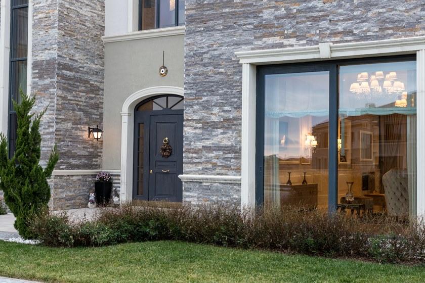 OIKOS VENEZIA Бронированная деревянная входная дверь со стеклянными панелями Evolution sun-id-1432353 - Вид №5