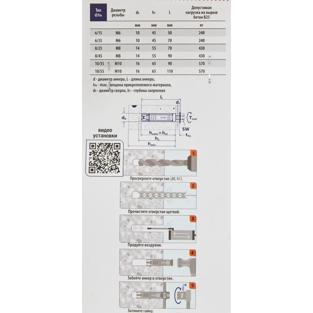Анкер с болтом Sormat PFG LB 8-25 2 шт STLM-2034843 - Вид №3
