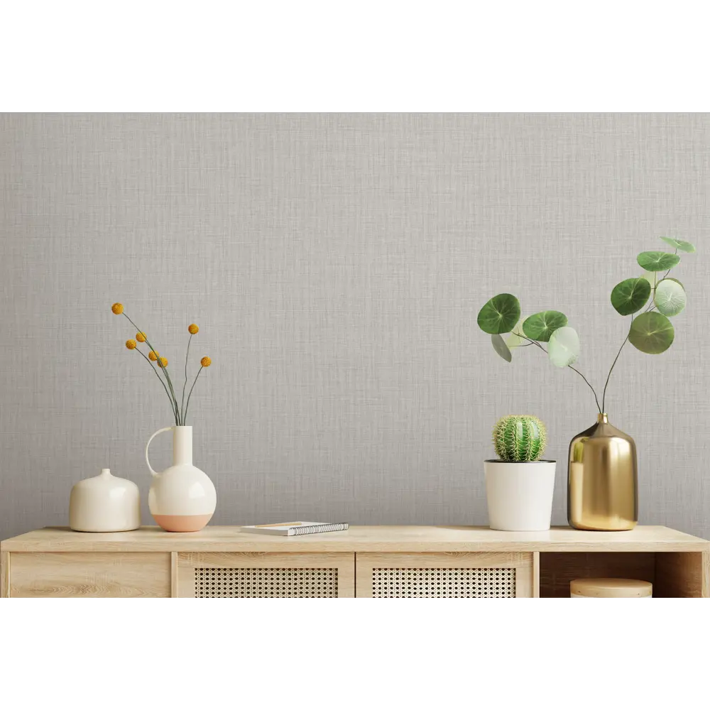 Обои флизелиновые KREAFORTA Ним светло-серые 1.06 м 587641 STLM-2182778