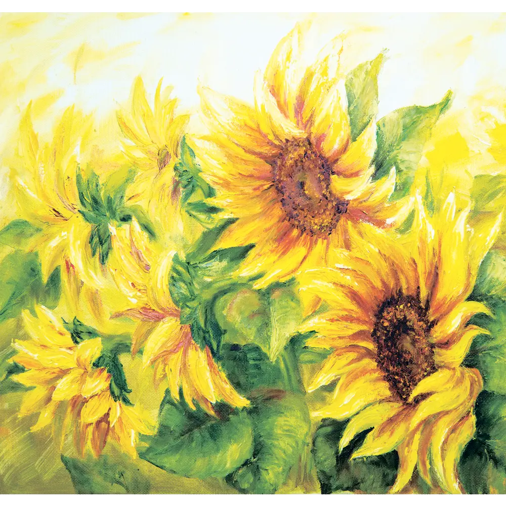 Фотообои Подсолнухи 210x200 см Симфония STLM-2122452