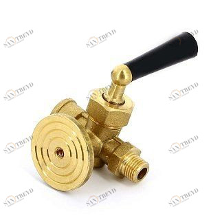 Кран ВН трехходовой для манометров, с фланцем EMMETI 1/4" 4 бар 508014