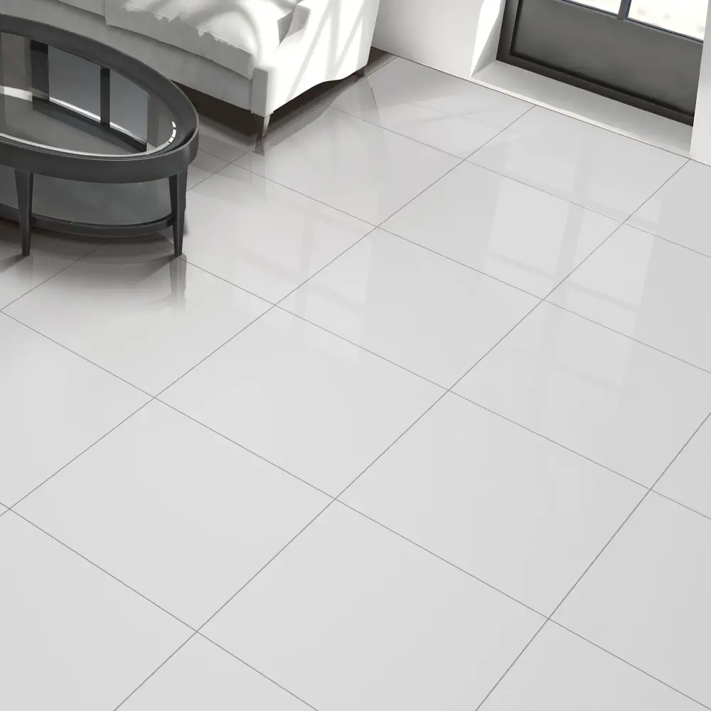 Керамогранит CONCOR Super White 60×60 см - полированный белый для интерьера 87964037