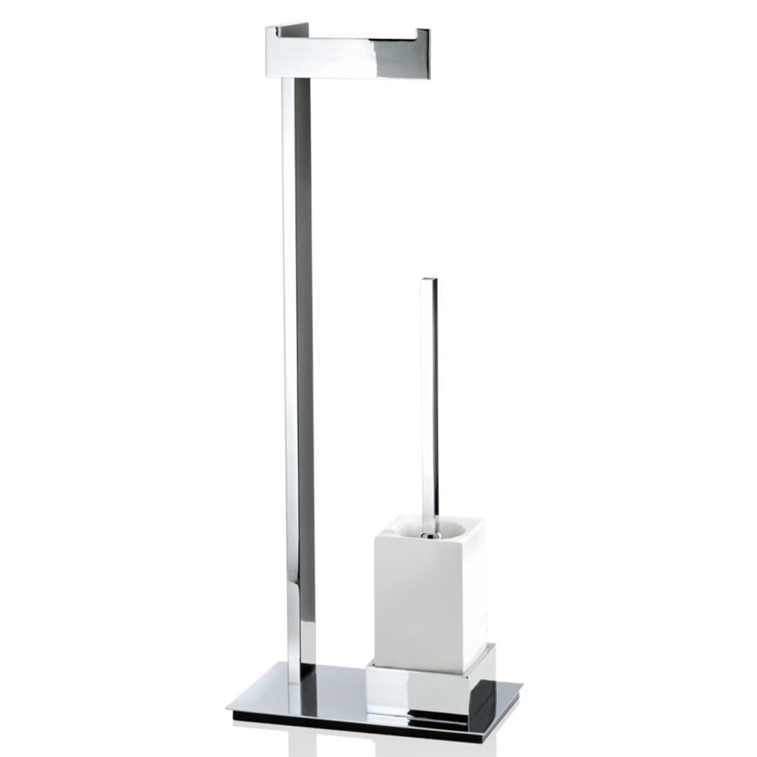 стойка BK SBK DECOR WALTHER Никель полированный / Фарфор белый 591334 Brick - Вид №1