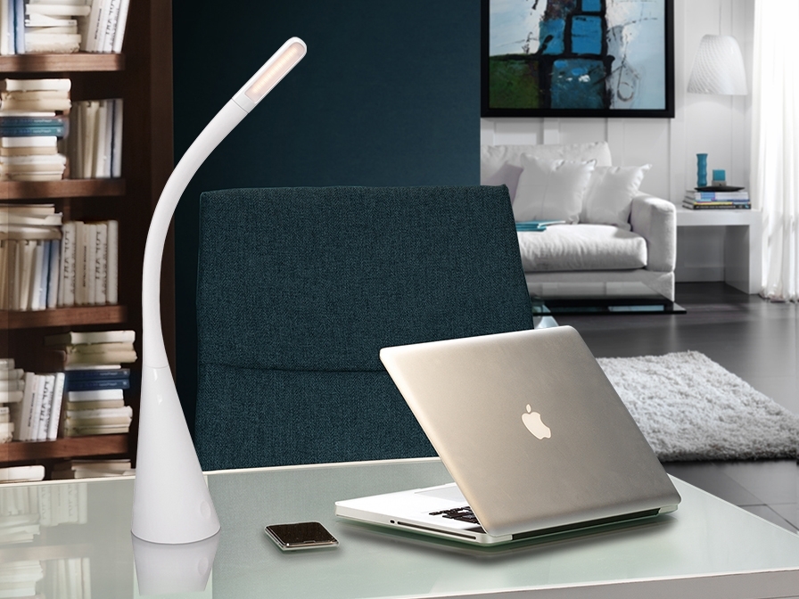 033911 Настольная лампа LED белая Schuller Lain 