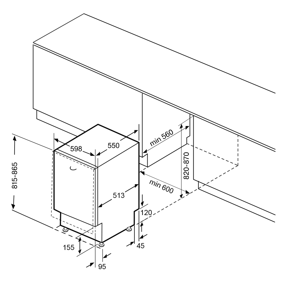 9942251 Встраиваемая посудомоечная машина KRONA MARTINA 60 BI KRONA1 STDN-0020374 - Вид №19