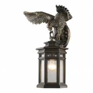 Уличный настенный светильник 52х43 см бронза Guards 1458-1W FAVOURITE ПТИЦЫ 00-3897361 Белый;бронза