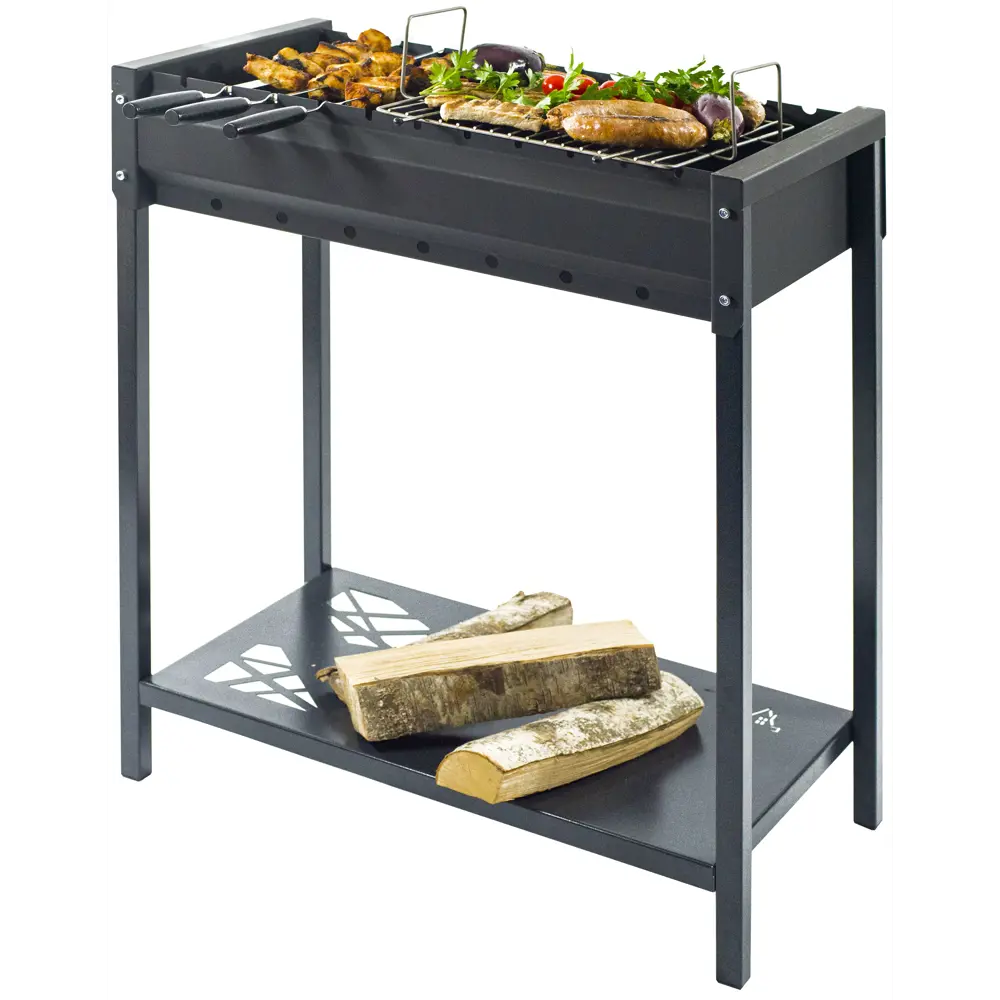 Мангал Дачный сезон Огонек О-60 66x38x80 см сталь черный Santreyd STLM-2038505 - Вид №5