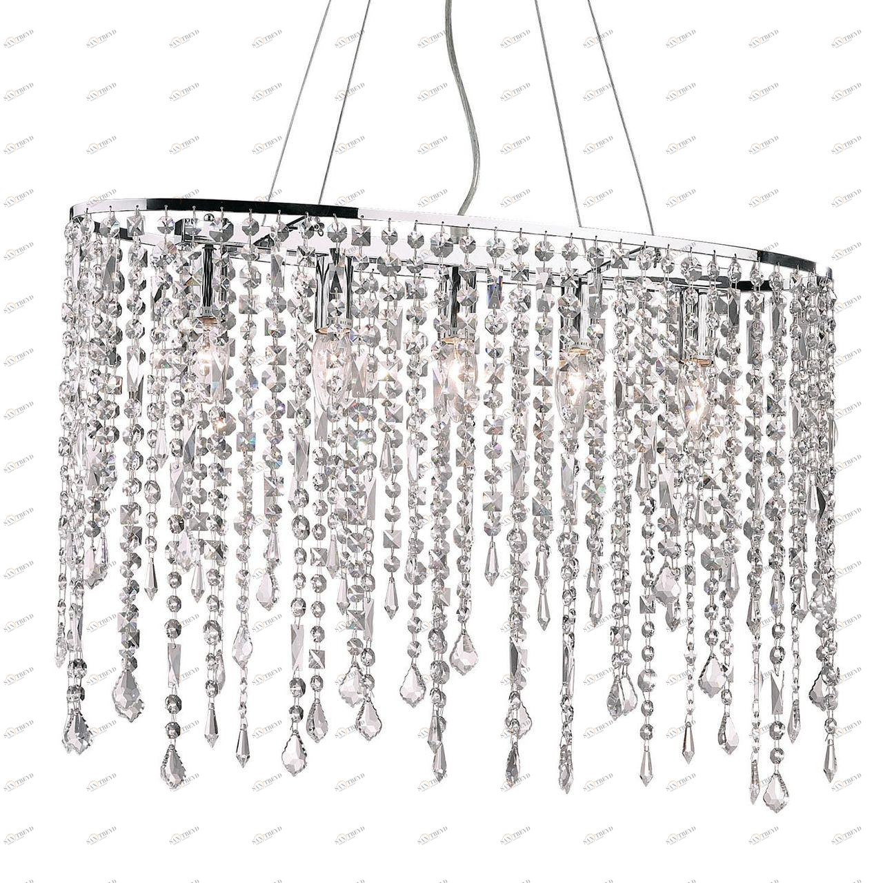 Подвесной светильник Ideal Lux Rain SP IDEAL LUX ДИЗАЙНЕРСКИЕ, RAIN 072737 Прозрачный;серебро 