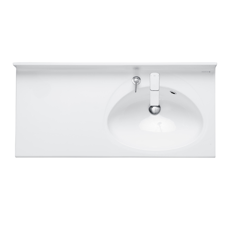 1A70083NOT01R Подвесная раковина настенная прямоугольная AQUATON ОТЕЛЬ белая - Вид №1