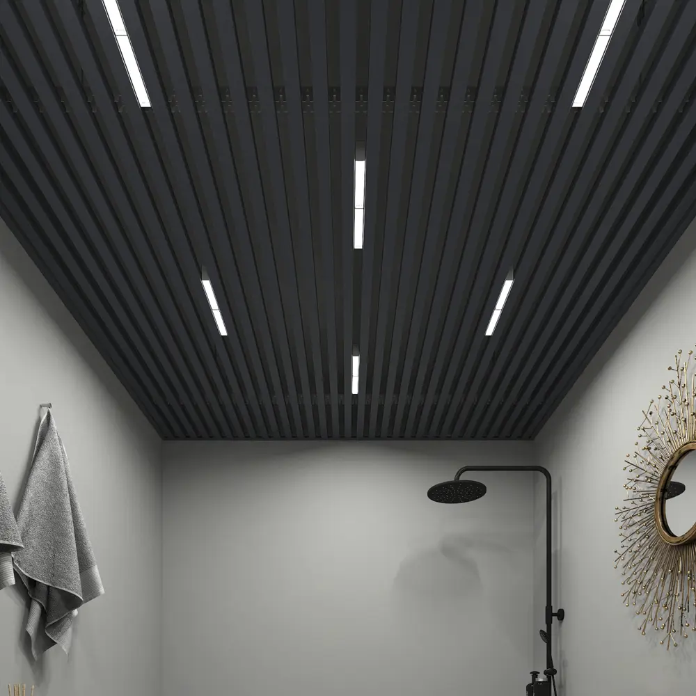 CESAL Подвесной потолок кубообразный графитовый 2х2м для современных интерьеров 87732370