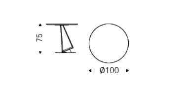 Круглый стол из стали и дерева Cattelan italia ROGER ARCH-00048099 - Вид №2