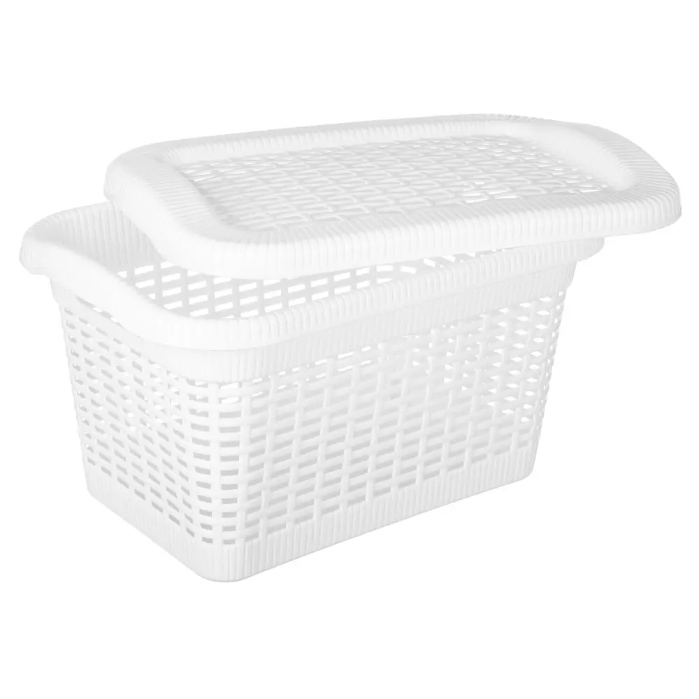 Корзина универсальная 42x30x25 см прямоугольная цвет белый Santreyd Econova STLM-2180239 - Вид №1