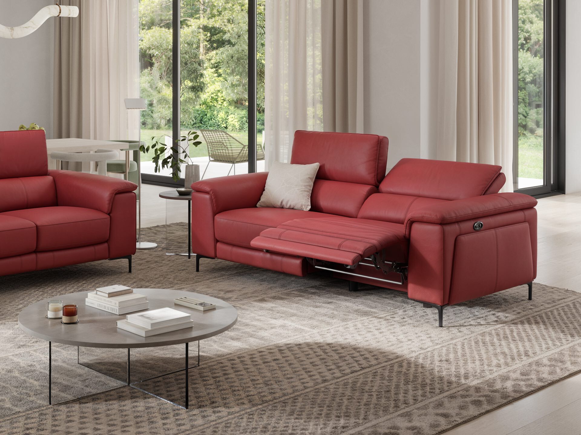 3-местный кожаный диван Sofanella Marino ARCH-00142115 - Вид №1