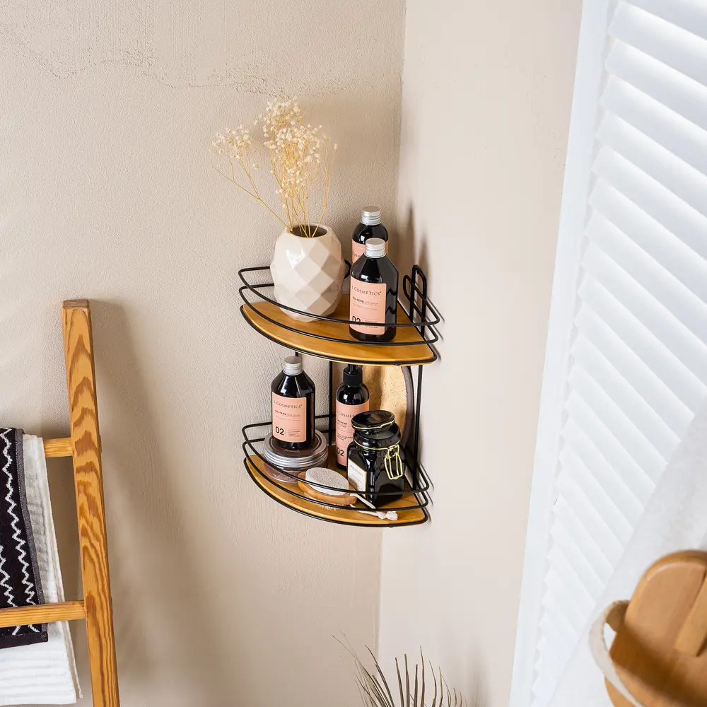 Полка угловая 21.8х21.8х32.8 см, цвет черный Santreyd Без серии STLM-2012177 - Вид №5