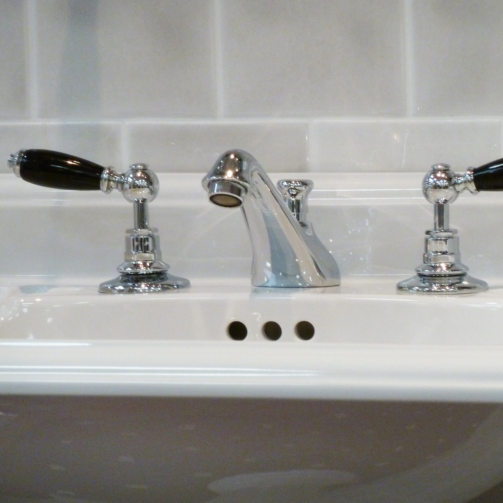 Traditional bathrooms БРАЙТОН смеситель для умывальника на 3 отверстия Tb400.514bl.ag  - Вид №1