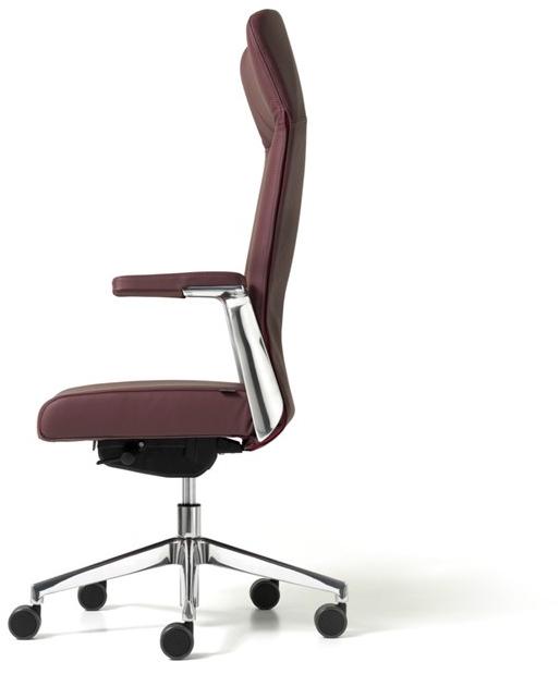 Diemme Кожаное кресло для руководителя с 5 спицами и подлокотниками Halfpipe sun-id-1448706 - Вид №2