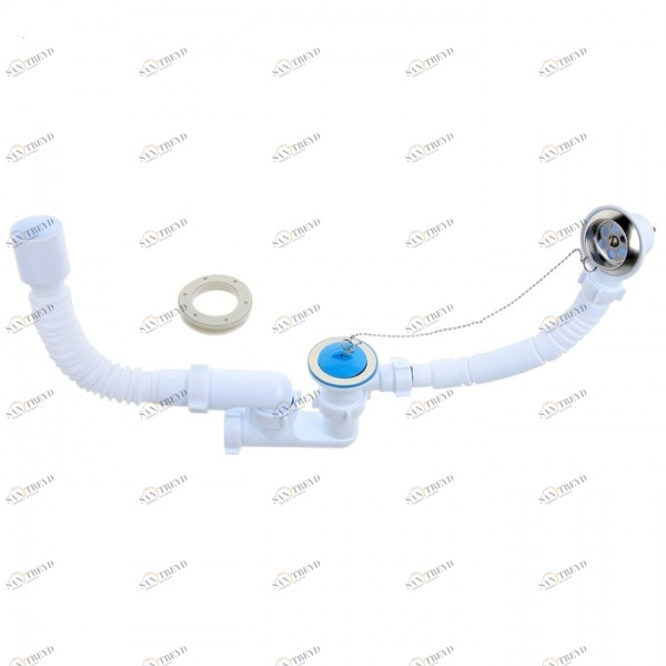 Сифон для ванны 1 1/2 регулир. с гибкой трубой 40х50 Е255 АНИ E255 АНИ пласт 151742