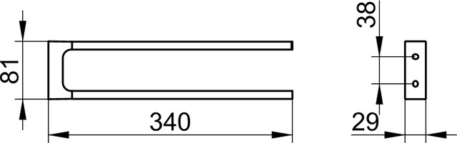 11119050000 Полотенцедержатель KEUCO Edition 11 - Вид №2