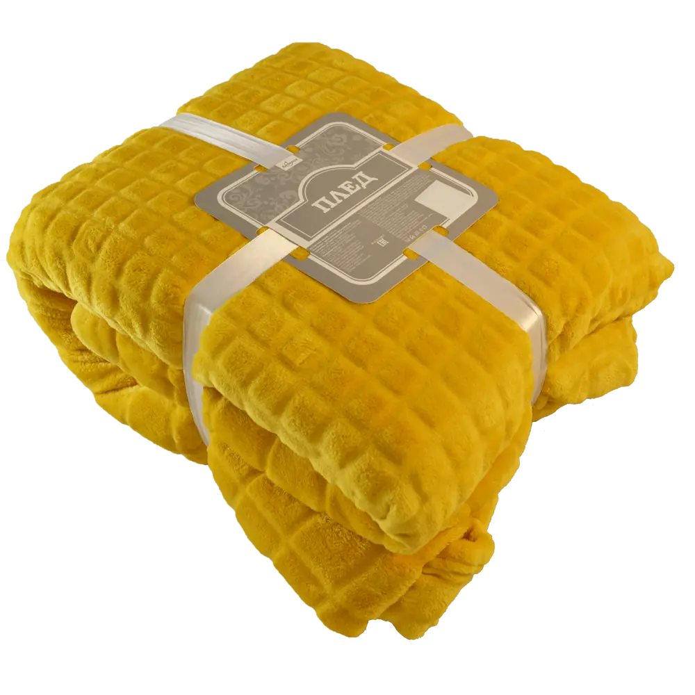 Плед Cuatro 200x220 см цвет жёлтый Santreyd STLM-2049565 - Вид №2