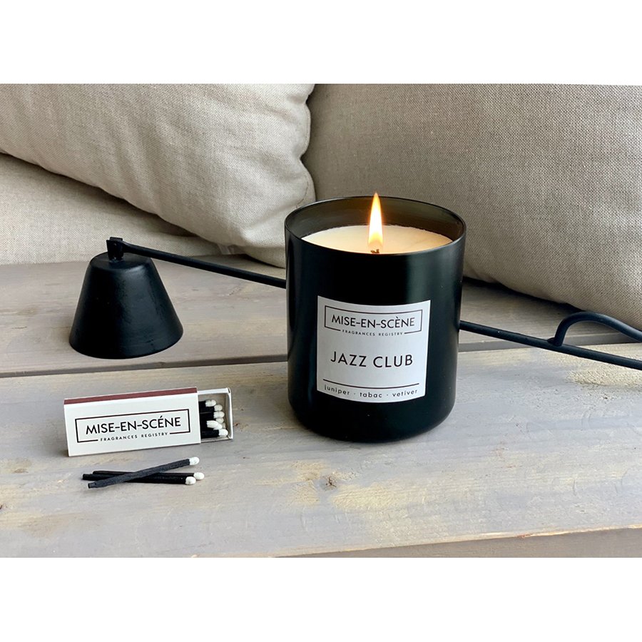 Свеча ароматическая Mise En Scene Jazz Club AMBIENTAIR  00-3894980 Черный  - Вид №1