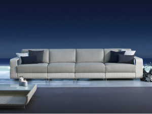 4-местный алюминиевый модульный садовый диван