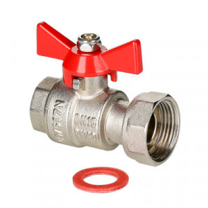 VT.241.N.0506 Кран шаровой с накидной гайкой Valtec 3/4" x 1"