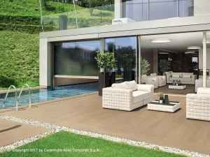 Atlas Concorde Наружный пол из керамогранита с имитацией дерева Nid