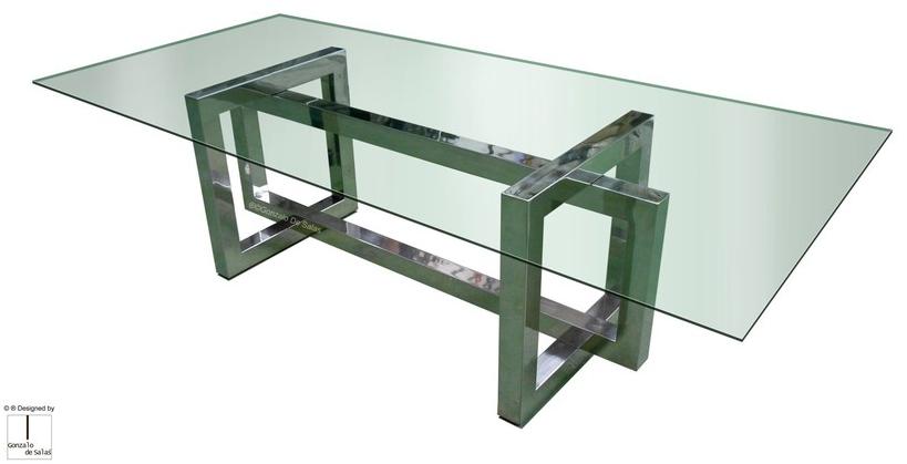 Gonzalo De Salas Прямоугольный стеклянный стол Thasos sun-id-1358833 - Вид №1