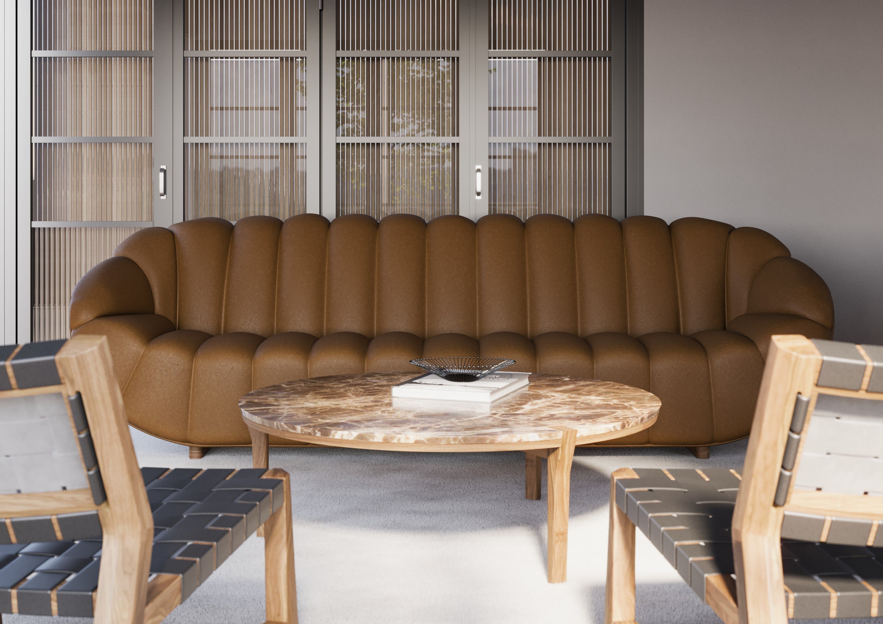 3-местный тканевый диван Wewood RABELO ARCH-00074743 - Вид №7