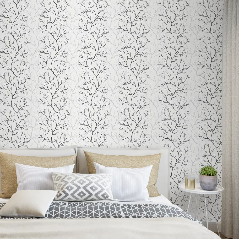 Обои флизелиновые Ateliero Nordic чёрно-белые 1.06 м AT38173-01 STLM-2066830 - Вид №2