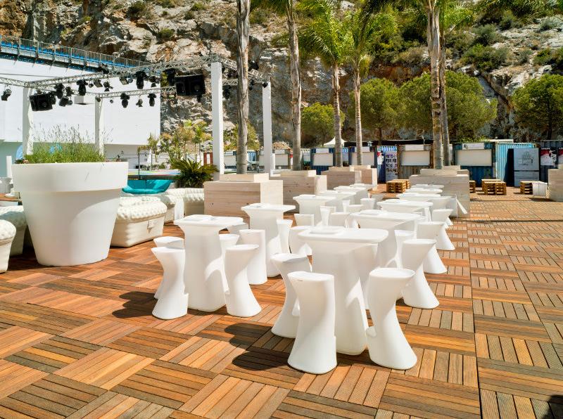 VONDOM Садовый высокий стол из полиэтилена Moma sun-id-1446128 - Вид №12