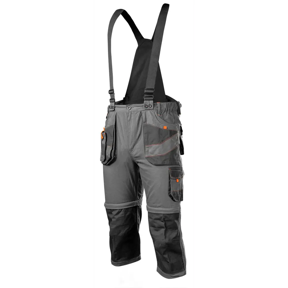 Полукомбинезон рабочий Neo Tools хлопок 100% серый размер S рост 175-178 NEO Tools Slim STLM-2176480 - Вид №4