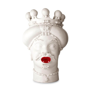 200843-WT ABHIKA ВАЗА MORO MAN MEDIUM NEW WHITE MATT