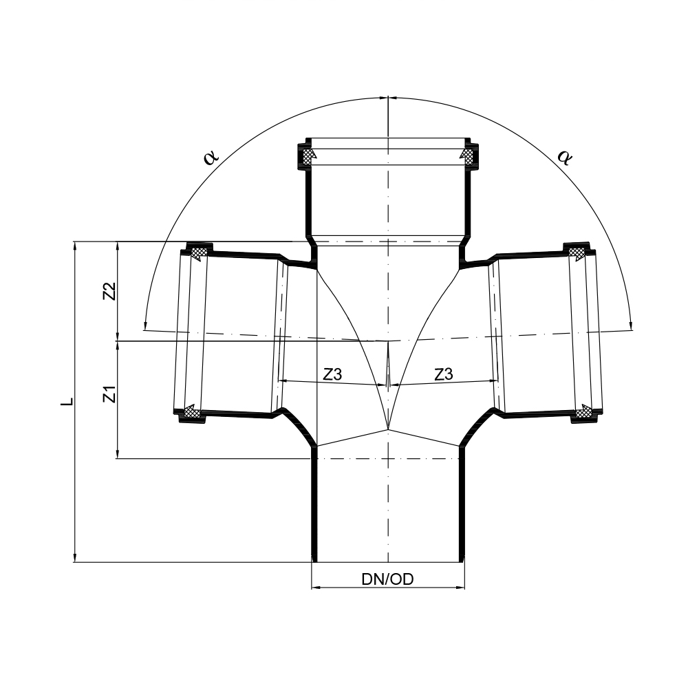 02274 Крестовины Tece  - Вид №1
