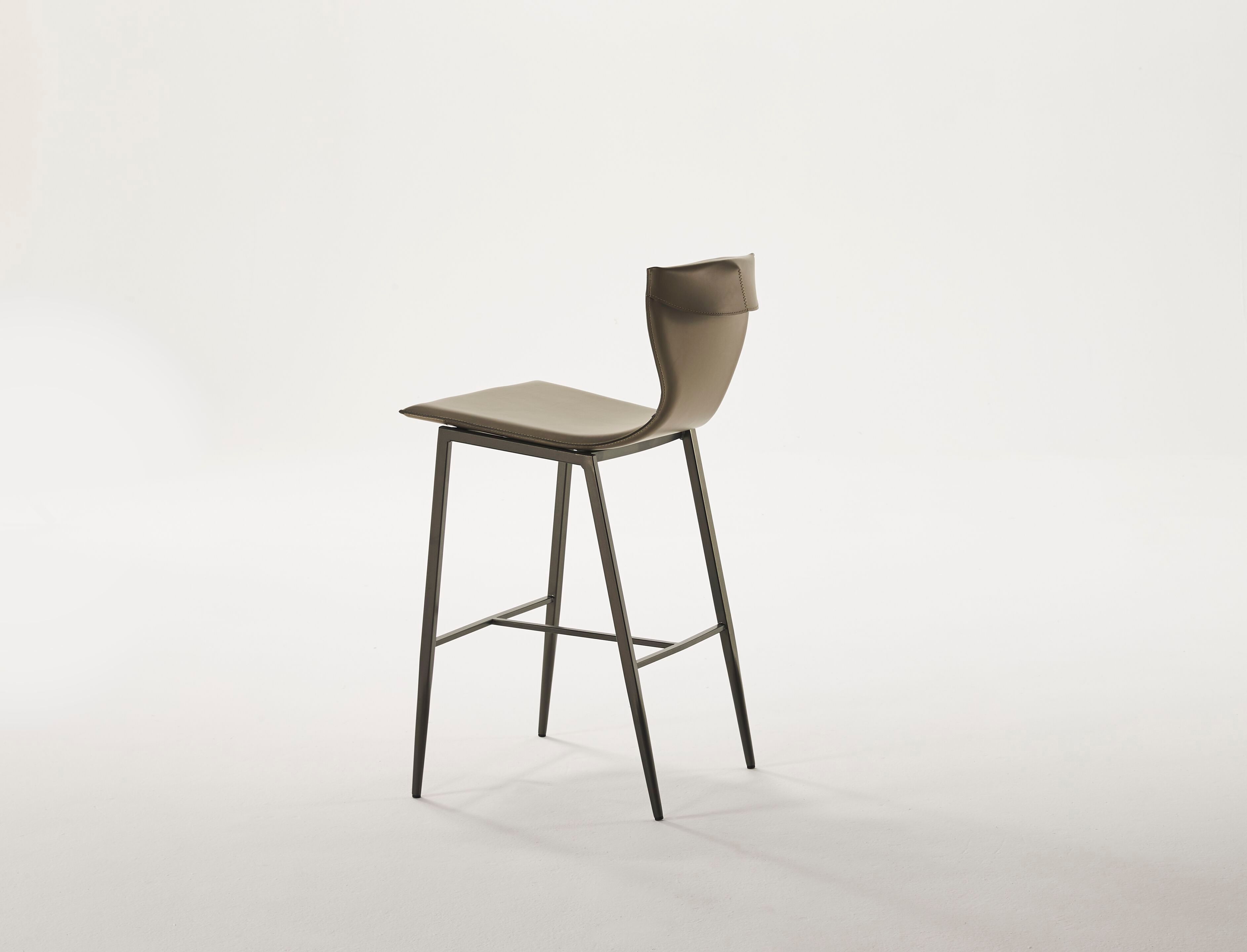 Высокий кожаный стул со спинкой Casa Covre VARENNE ARCH-00133848 - Вид №2