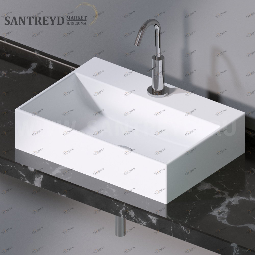 L240100 Накладная раковина на столешницу  прямоугольная A. e T. Italia THIN AeT ITALIA