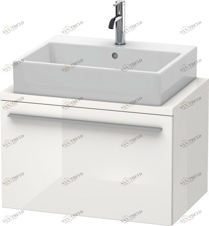 XL540108585 X-Large Тумбочка для компактной консоли Белый глянцевый лак Duravit