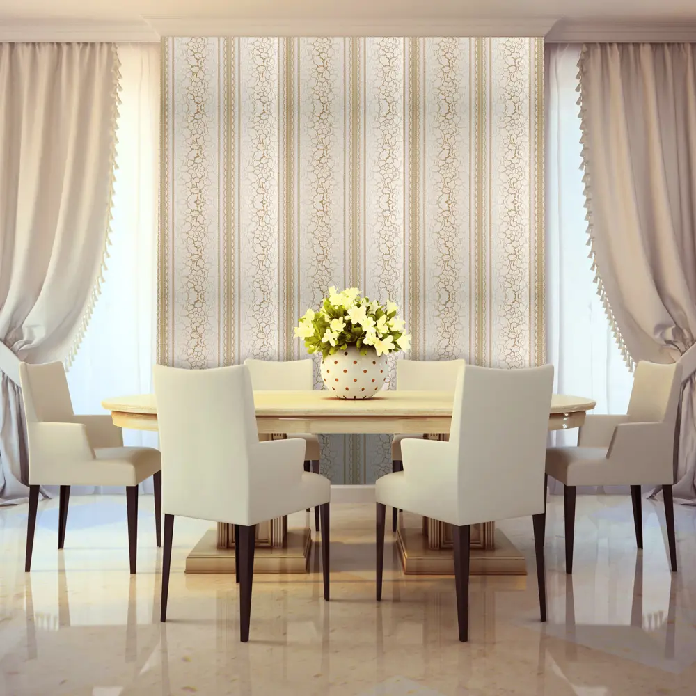 Обои бумажные Виконт бежевые 0.53 м 25М-МО Santreyd STLM-2078946 - Вид №2