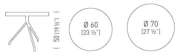 Круглый металлический журнальный столик GABER LOL LOW ARCH-00120954 - Вид №2