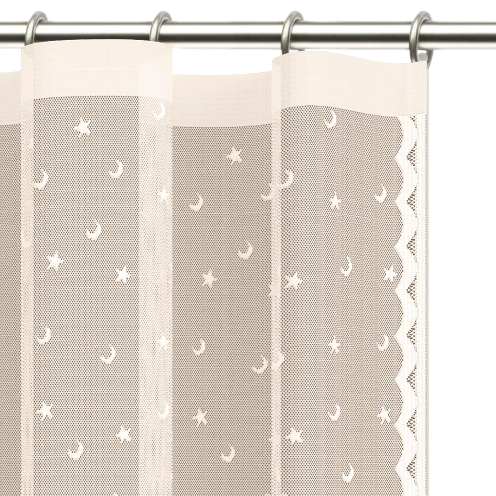 Тюль на ленте для кухни "Млечный путь" 245x165 см цвет экрю Santreyd STLM-2132018 - Вид №4