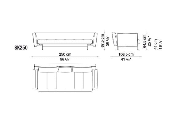 Секционный диван из ткани B&B Italia SAKé ARCH-00142615 - Вид №26