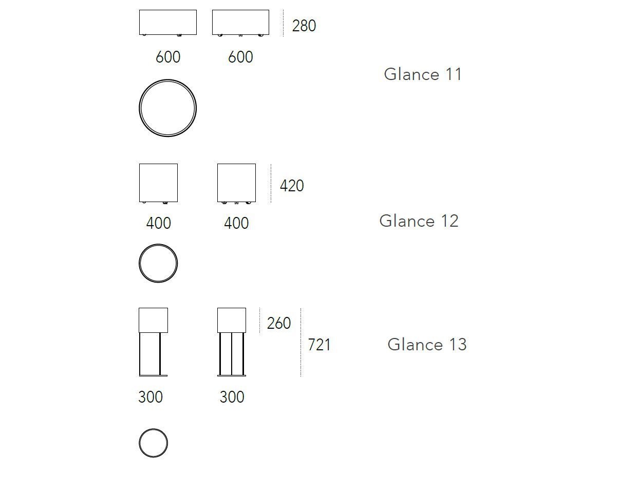 Окрашенный металлический круглый плантатор Ronda Design GLANCE ARCH-00066140 - Вид №2