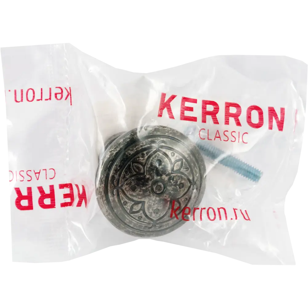 Мебельная ручка-кнопка RK-102, цвет черная цинк 82482878 STLM-2157517 KERRON  - Вид №4