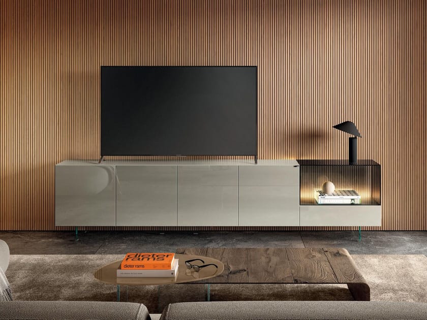 Стеклянный шкаф для телевизора Lago 36e8 ARCH-00043963