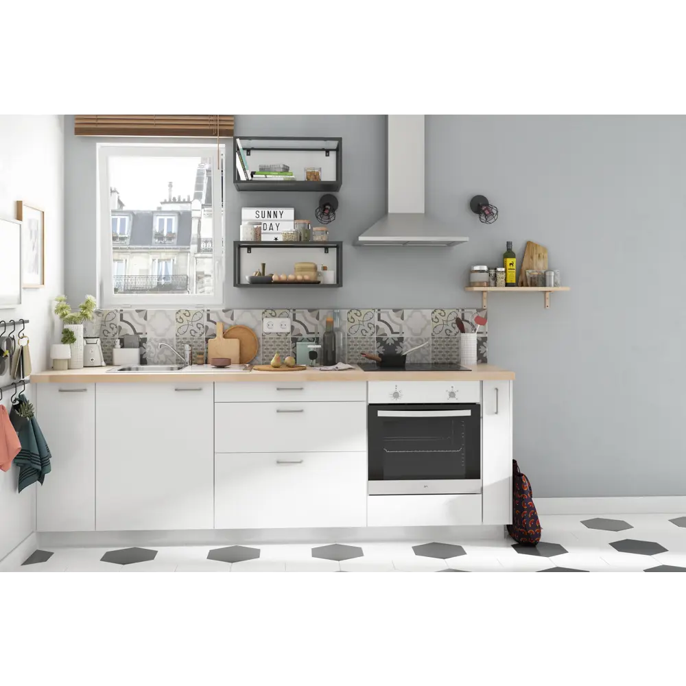 Фасад кухонный DELINIA ID София белый матовый 29.7×76.5 см 82010124 STLM-1454936 - Вид №9