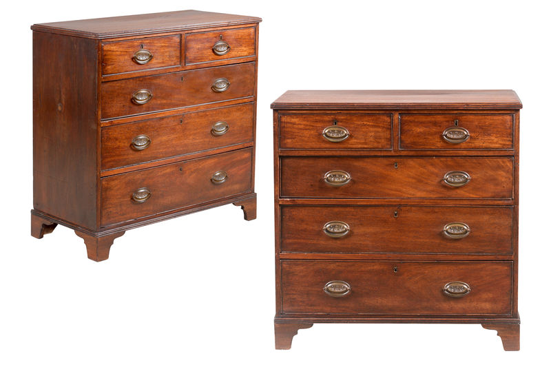 SOR27527 Комод из красного дерева с 2 и 3 ящиками ijlbrown  - Вид №3