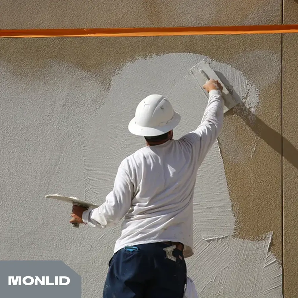 Универсальная шпатлевка акриловая MONLID фасадная 15 кг Шпатлевка фасадная вырав 15 кг STLM-2124184 - Вид №2